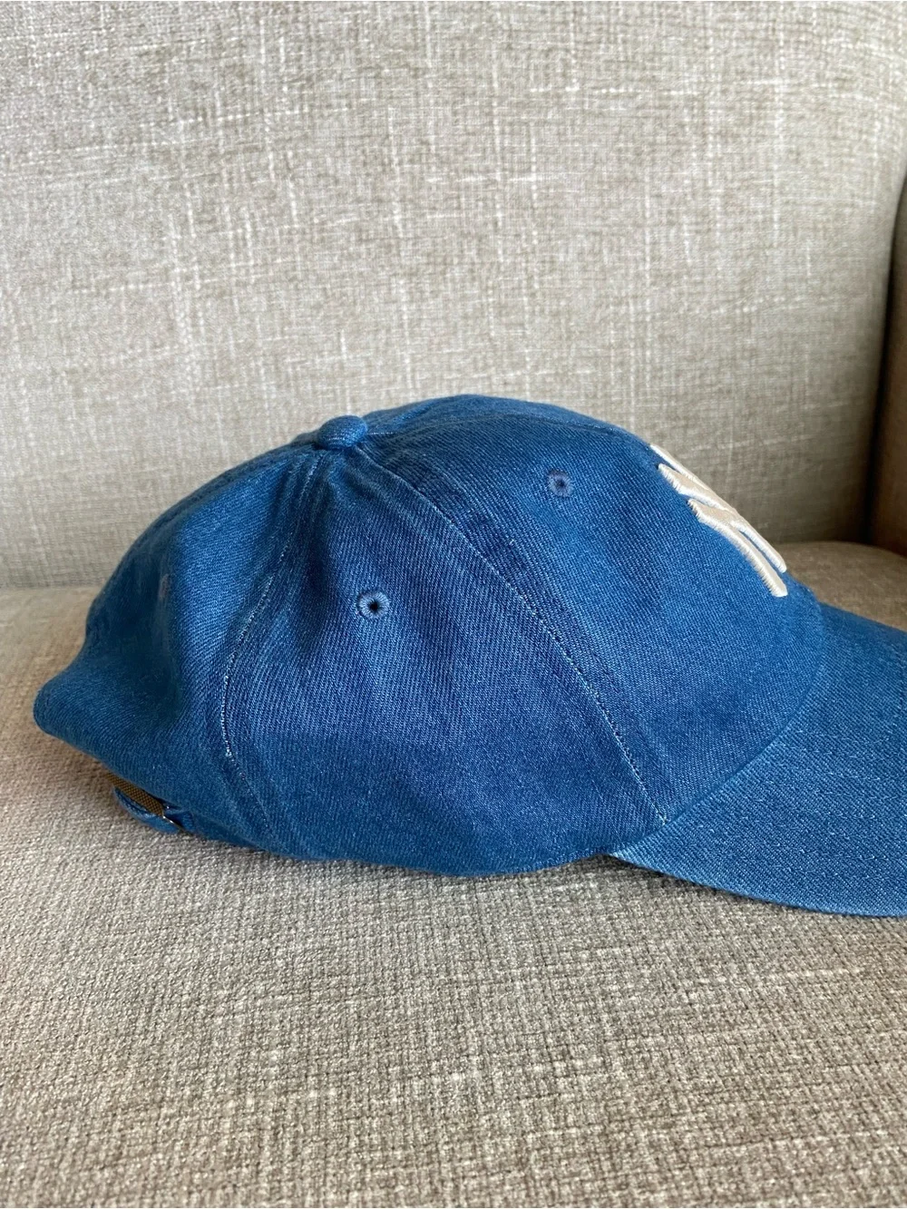 '47 New York Yankees Denim Baseball Hat One Size Blue Denim